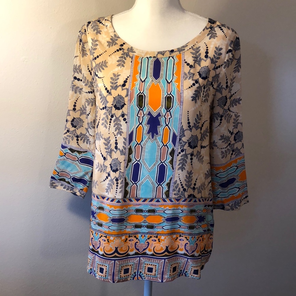 Maeve Anthro Sidney Floral Silk Blouse - 2